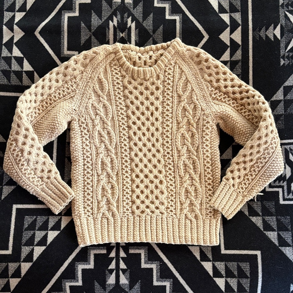 Vintage Wool Fisherman Sweater